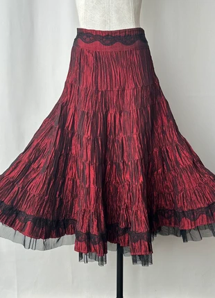 Maxi falda plisada encaje tul romántica vintage, marque: Vintage Dressing, état: Très bon état, taille: XS / 34 / 6, 35,00 €, 37,45 € Protection acheteurs incluse