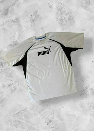 T-shirt Vintage - Puma - Vintage/90’s/2000’s - Blanc et noir - Taille L - Très bon état, merk: Puma, staat: Heel goed, maat: L, € 20,00, € 21,70 inclusief Kopersbescherming