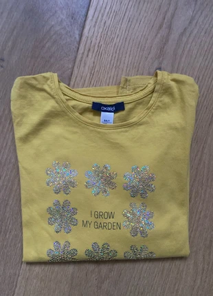Okaidi teeshirt ML 8ans jaune flocons sequins, brand: Coton, condizioni: Ottime, taglia: 8 anni / 128 cm, €2.50, €3.33 include la Protezione acquisti