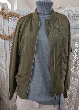 Veste Spatial Paris Taille M Kaki avec doublure rose fuchsia tendance, brand: Spatial, condition: Very good, size: M / 38 / 10, €29.99, €32.19 includes Buyer Protection Pro