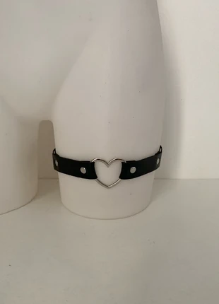 Jarretière réglable en simili cuir noir, brand: Cryptica, condition: Very good, €8.50, €9.63 includes Buyer Protection Pro