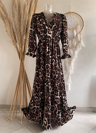 Robe longue bohème chic imprimer léopard taille 40, brand: Robe, condition: Very good, size: L / 40 / 12, €39.99, €42.69 includes Buyer Protection Pro