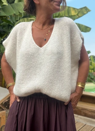 Pull ample intuition écru en baby alpaga, brand: Intuition, condition: Very good, size: One size, €45.00, €47.95 includes Buyer Protection Pro