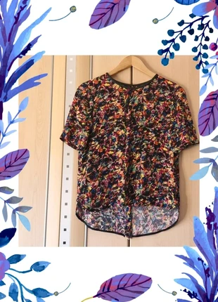 T-shirt femme coloré à manches courtes Zara Woman taille M en trés bon état, brand: Zara, condition: Very good, size: M / 38 / 10, €3.90, €4.80 includes Buyer Protection