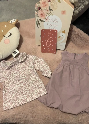 Ensemble robe + tee shirt ML 6 mois, marque: sans marque, état: Très bon état, taille: 6-9 mois / 68 cm, 3,00 €, 3,85 € Protection acheteurs incluse