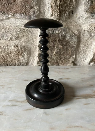 Porte chapeau en bois tourné noirci ancien, marque: ancien, état: Très bon état, 35,00 €, 37,45 € Protection acheteurs (Pro) incluse