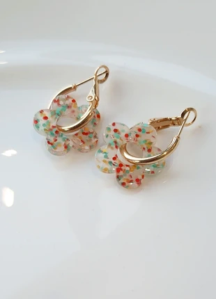 Boucles d’oreilles fleur 20 mm – acier inoxydable, condition: New without tags, €5.90, €6.90 includes Buyer Protection