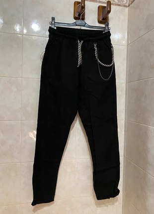 Pantalone chino nero lino stilosophy 48, merk: Stilosophy, staat: Heel goed, maat: W38 | FR 48, € 8,90, € 10,05 inclusief Kopersbescherming
