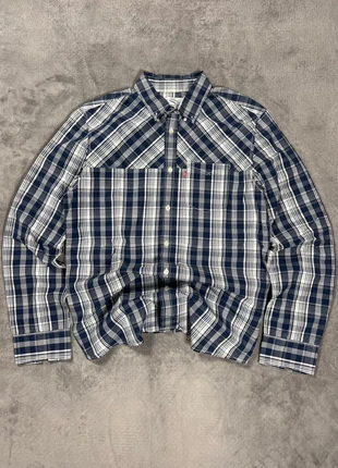 Chemise Lévis Strauss & Co à carreaux bleu et blanche - Taille M, marca: Levi Strauss & Co., estado: Muy bueno, tamaño: M, 20,00 €, 21,70 € Protección al comprador Pro incluida