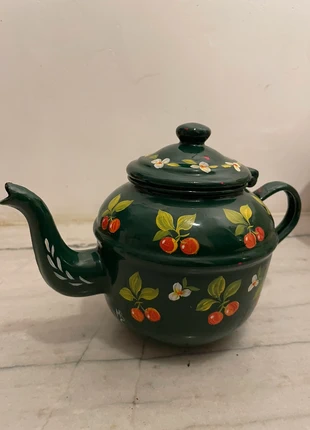 Théière émaillé pont à main, marque: Tendance, état: Neuf avec étiquette, 13,00 €, 14,35 € Protection acheteurs incluse