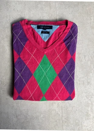 Pull à carreaux Tommy Hilfiger homme - taille L, marke: Tommy Hilfiger, zustand: Sehr gut, größe: L, 15,00 €, 16,45 € beinhaltet Vinted-Käuferschutz Pro
