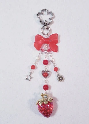 Red Strawberry Bag Charm, brand: NO LABEL, condition: New without tags, $7.00, $8.05 includes Buyer Protection