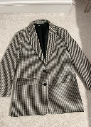 Zara Oversized Houndstooth Blazer, brand: Zara, condition: Very good, size: M / 38 / 10, €15.00, €16.45 includes Buyer Protection