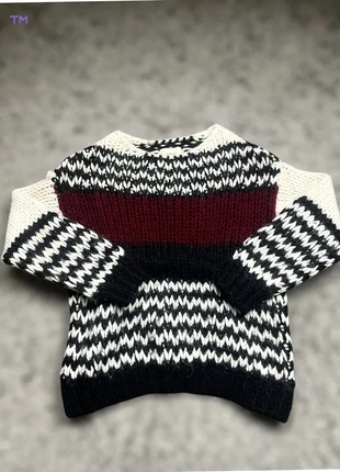 Pull Sweater Bash Bangos - Alpaga - taille S - crème bordeaux maille, marque: Ba&sh, état: Très bon état, taille: S / 36 / 8, 39,00 €, 41,65 € Protection acheteurs incluse