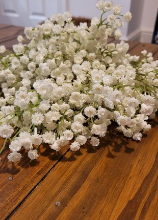 Faux gypsophelia stems (x12), brand: unknown, condition: Very good, £8.00, £9.10 includes Buyer Protection