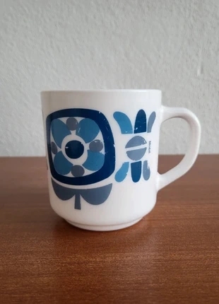 Mug Mobil Arcopal – Vintage Bleu, brand: Mobil, condition: Good, €8.00, €9.10 includes Buyer Protection Pro
