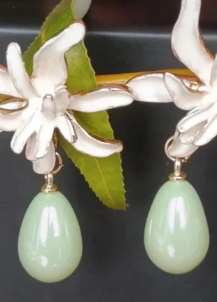 Boucles d'oreilles feuille goutte d'eau, état: Neuf sans étiquette, 9,50 €, 10,68 € Protection acheteurs incluse
