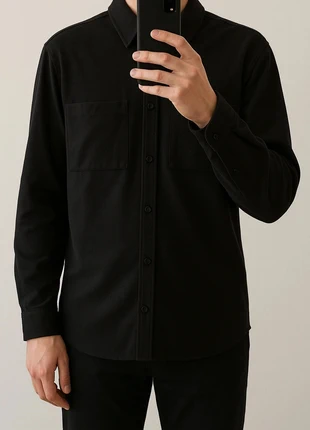 Surchemise noire C&A effet lainage – taille M, brand: C&A, condition: Very good, size: M, €16.00, €17.50 includes Buyer Protection