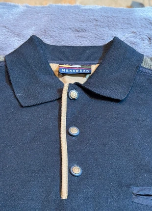 Sudadera / Jersey 90s Cuello Polo de Punto Grueso con Tapeta y Bolsillo - Talla M, marque: Giordano Menswear, état: Très bon état, taille: M, 12,95 €, 14,30 € Protection acheteurs incluse