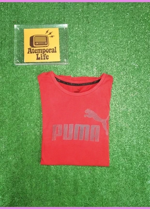 Y2K vintage red cotton shirt with embossed Puma star 00's, marque: Puma, état: Bon état, taille: S, 6,90 €, 7,95 € Protection acheteurs incluse