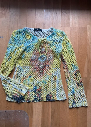 Pull en maille ajouré y2k vintage, brand: Etoile Du Monde, condition: Very good, size: M / 38 / 10, €20.00, €21.70 includes Buyer Protection