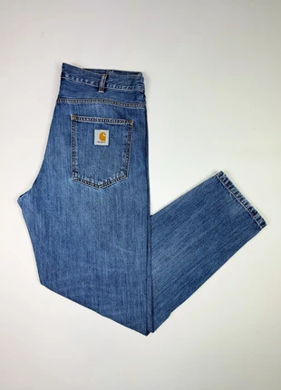 Jean - Carhartt - Jacob pant - Bleu coupe droite Vintage Y2K - W31 #118, brand: Carhartt, condition: Very good, size: W31, €49.00, €52.15 includes Buyer Protection