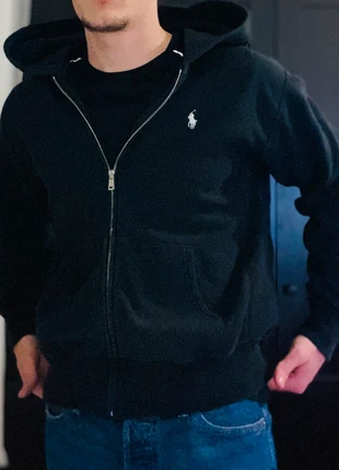 full zip ralph lauren noir logo brodé blanc - sweat zippé polo ralph lauren noir - taille L, merk: Ralph Lauren, staat: Heel goed, maat: L / 40 / 12, € 54,90, € 58,35 inclusief Kopersbescherming