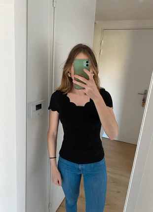 Haut noir, merk: Shein, staat: Heel goed, maat: XS / 34 / 6, € 1,00, € 1,75 inclusief Kopersbescherming