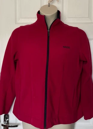Maine New England Full Zip Fleece Jacket - Berry Red - Size 16, brand: Maine, condition: Good, size: XXL / 16, £3.00, £3.85 includes Buyer Protection
