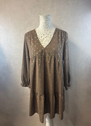 Robe marron et dorée fluide – Lili et Lala – Taille M – Lot P1, brand: Lili & Lala, condition: Very good, size: M / 38 / 10, €8.00, €9.10 includes Buyer Protection Pro