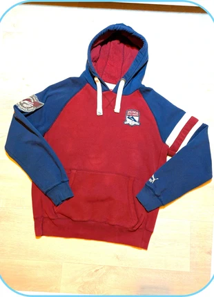 Hoodie puma Athletic Dept Est Herzo 1948 / bordeaux et bleu marine / taille XL, merk: Puma, staat: Heel goed, maat: XL, € 15,00, € 16,45 inclusief Kopersbescherming
