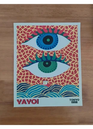 Affiche Yayoi Kusama Yeux Vagues Pop Art 20x25cm Déco Murale Japon, brand: Yayoi Kusama, condition: New with tags, €11.00, €12.25 includes Buyer Protection