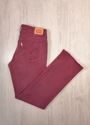 Levi’s | Jean 505 Straight bordeaux femme W30 L32 (FR 40) | LV-334, marque: Levi's, état: Très bon état, taille: L / 40 / 12, 22,90 €, 24,75 € Protection acheteurs incluse