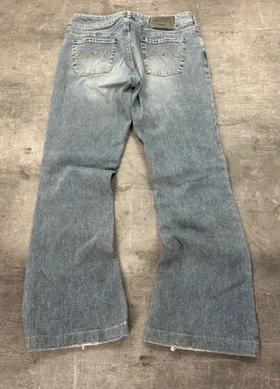 Vintage Y2K Flared Bootcut Jeans - Miss Me / True Religion / Rock Revival / Dolce & Gabbana Style, merk: Miss, staat: Heel goed, maat: M / 38 / 10, € 42,99, € 45,84 inclusief Kopersbescherming