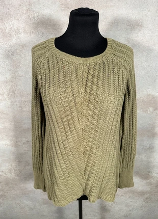 Pull Maille Torsadée Cable Knit Vintage Kaisely vert olive epais relief taille L, brand: Vintage Dressing, condition: Very good, size: L / 40 / 12, €15.00, €16.45 includes Buyer Protection Pro