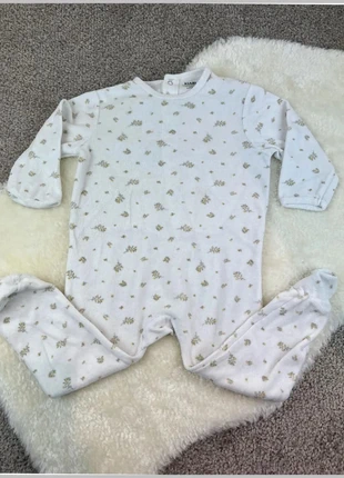 Pyjama en velours fleuri Kiabi Eco Concept, brand: Kiabi, condizioni: Ottime, taglia: 18-24 mesi / 86 cm, €4.50, €5.43 include la Protezione acquisti Pro