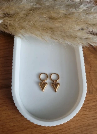 Prachtige stainless steel oorbellen met hanger hartjes, nieuw!, marque: My Jewellery, état: Neuf sans étiquette, 6,95 €, 8,00 € Protection acheteurs incluse