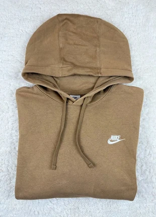 Sweat pull sweat-shirt à capuche Nike club fleece uni et brodé - M - marron beige, marque: Nike, état: Neuf sans étiquette, taille: M, 25,00 €, 26,95 € Protection acheteurs (Pro) incluse