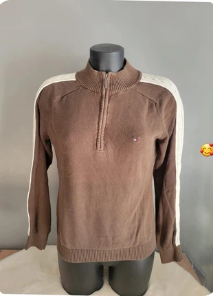 pull 1/4 zip marron et blanc tommy hilfiger taille L, marque: Tommy Hilfiger, état: Très bon état, taille: L / 40 / 12, 12,00 €, 13,30 € Protection acheteurs incluse