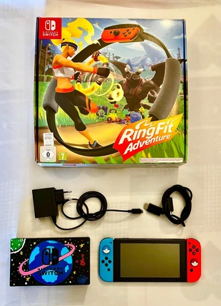 Nintendo Switch + ring fit adventures, marca: Nintendo, estado: Muy bueno, 150,00 €, 158,20 € Protección al comprador incluida