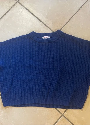 Pull bleu, tricoté, marque: Jennyfer, état: Neuf sans étiquette, taille: S / 36 / 8, 5,00 €, 5,95 € Protection acheteurs incluse