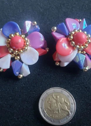 Jolie paire de boucles d'oreilles vintage en plastique en parfait état, marque: Vintage, état: Très bon état, 15,00 €, 16,45 € Protection acheteurs (Pro) incluse