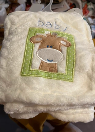 Baby blanket with giraffe appliqué, brand: Baby, condition: New with tags, £1.50, £1.92 includes Buyer Protection