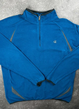 Polaire Champion bleue zippée logo brodé vintage - L homme - polyester 2PL 16, marque: Champion, état: Bon état, taille: L, 11,00 €, 12,25 € Protection acheteurs (Pro) incluse