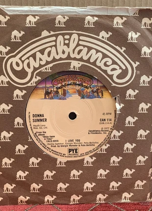 Donna Summer - I Love You - 1977 UK disco 7" vinyl record Giorgio Moroder, condition: Very good, £1.50, £2.28 includes Buyer Protection