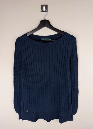 Pull torsadé Ralph Lauren marine (M), marque: Ralph Lauren, état: Très bon état, taille: M / 38 / 10, 11,90 €, 13,20 € Protection acheteurs incluse