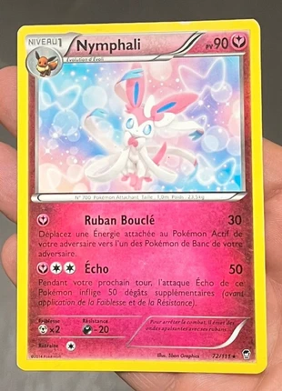 Carte Pokémon Nymphali - Sylveon 72/111, marke: Pokémon, zustand: Sehr gut, 4,90 €, 5,85 € inklusive Vinted-Käuferschutz