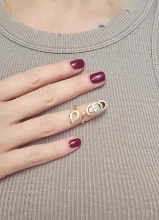 Bague de phalange dorée, en forme de petit ongle élégant, marke: Sérénité Bijoux, zustand: Sehr gut, größe: Größenverstellbar, 14,00 €, 15,40 € beinhaltet Vinted-Käuferschutz Pro