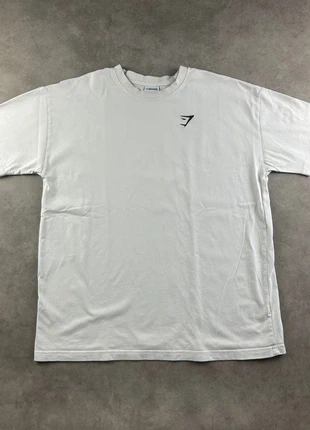 T-shirt Gymshark pour le sport blanc logo brodé taille S, marque: Gymshark, état: Bon état, taille: S, 9,00 €, 10,15 € Protection acheteurs incluse