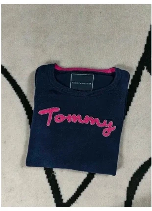 Pull Tommy Hilfiger Col rond Taille L bleu marine roseFemme Women PULL428, merk: Tommy Hilfiger, staat: Heel goed, maat: L / 40 / 12, € 14,99, € 16,44 inclusief Kopersbescherming Pro